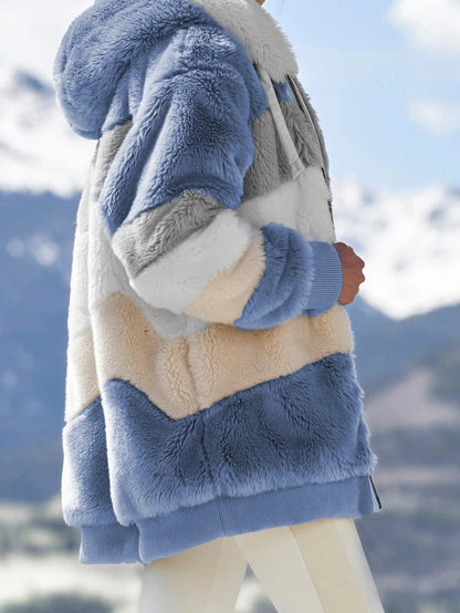 Women's Plush Multicolor Jacket