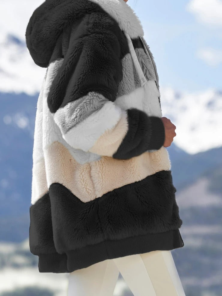 Women's Plush Multicolor Jacket